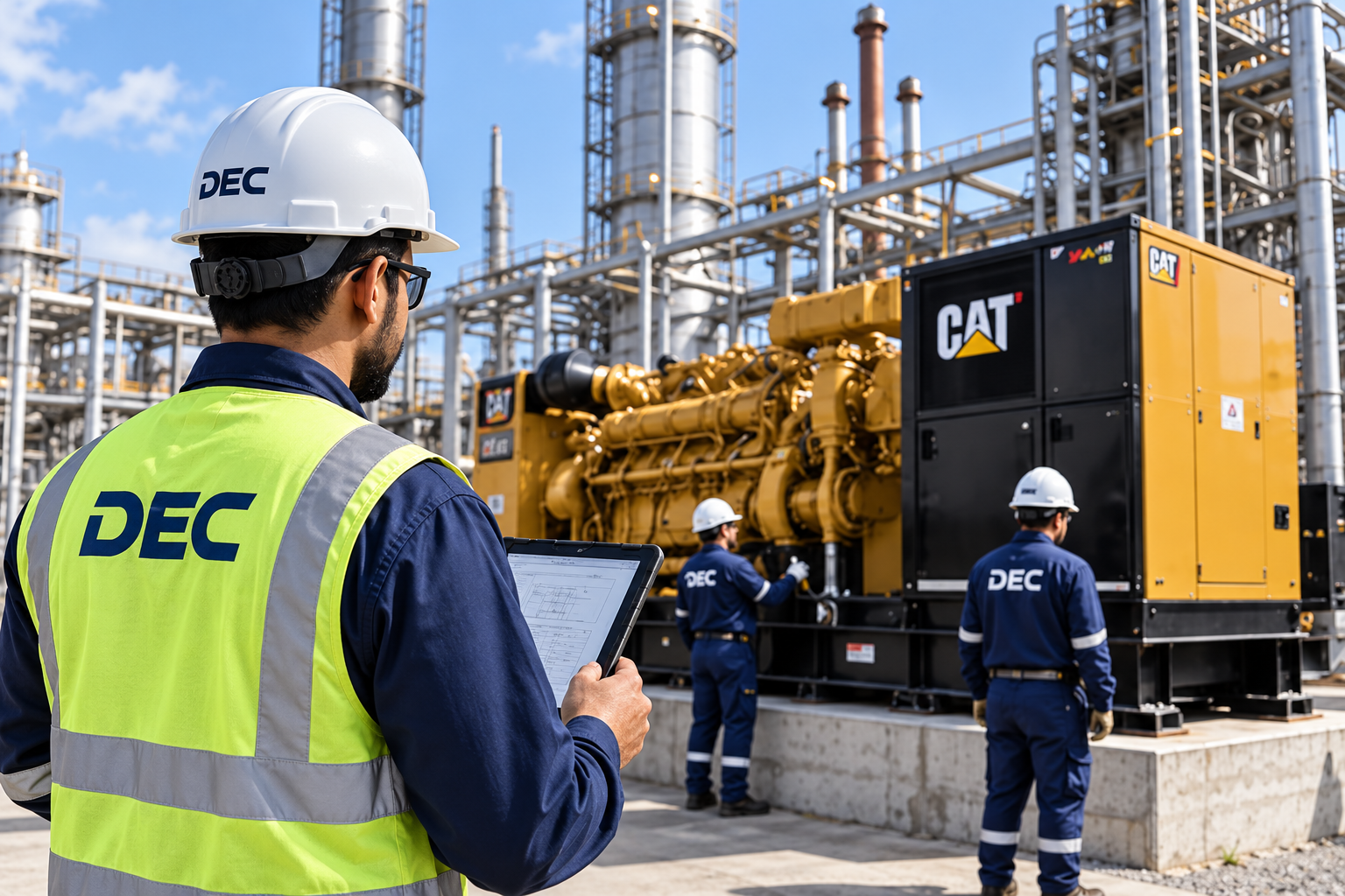 DEC engineering specialists servicing industrial equipment